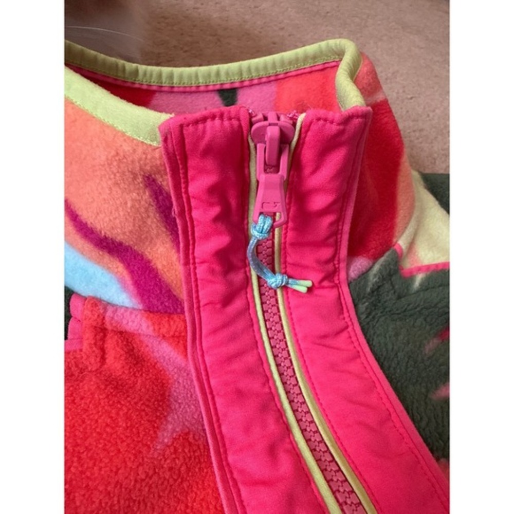 Vineyard‎ Vines SuperShep Fleece Quarter Zip Women's M Tropical Print Preppy - Picture 7 of 12